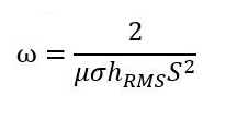 Surface Roughness Effect Equation