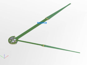 4-Layer HDI Rigid-Flex Board 3D Drawing