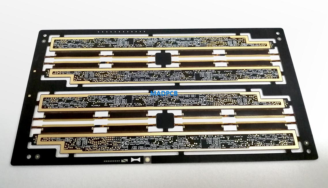 Bottom Layer of Every Layer Interconnect (ELIC) Rigid-Flex PCB