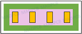 Soldermask Block Relief