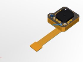 4-Layer Tiny Rigid-Flex Board 3D Drawing