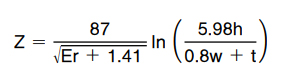 Microstrip Impedance