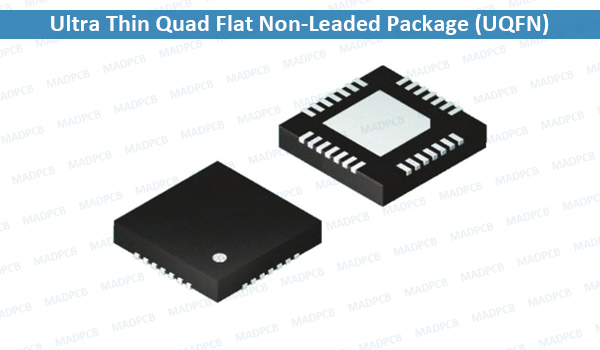 Ultra Thin Quad Flat Non-Leaded Package (UQFN or UTQFN)
