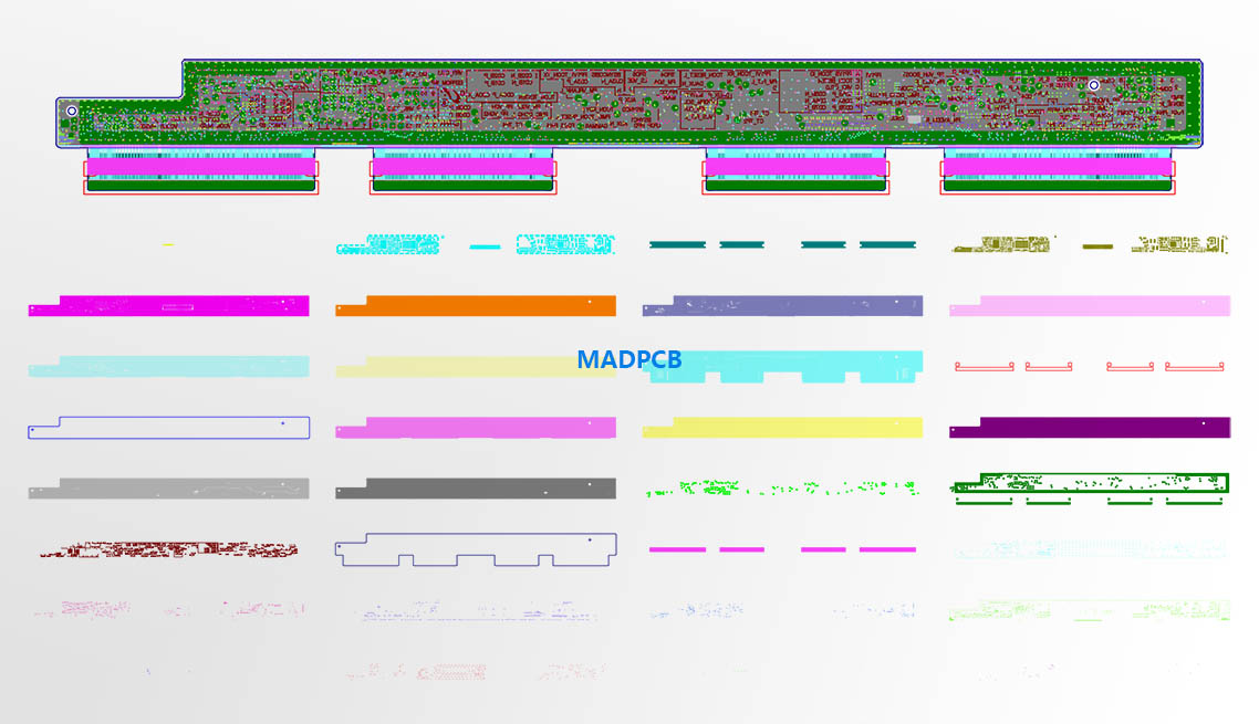 Gerber File of Every Layer Interconnect (ELIC) Rigid-Flex PCB