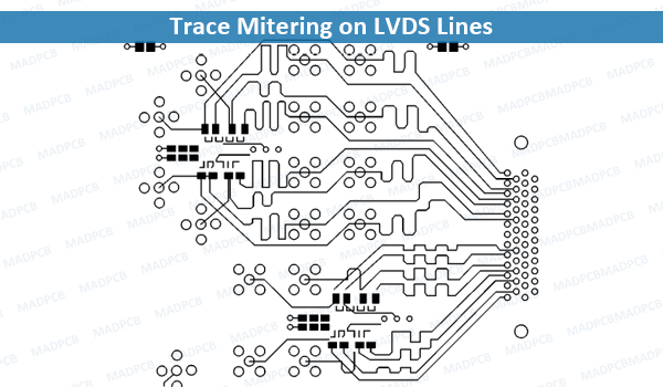Trace Mitering on LVDS Lines