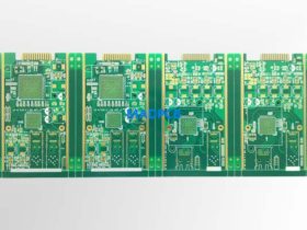 6 Layer FR4 PCB with Via-in-Pad and Gold Finger