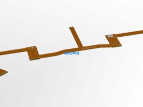 4-Layer Rigid-Flex PCB 3D Drawing