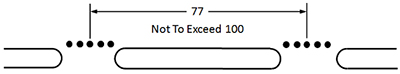 Breakaway Tab Spacing