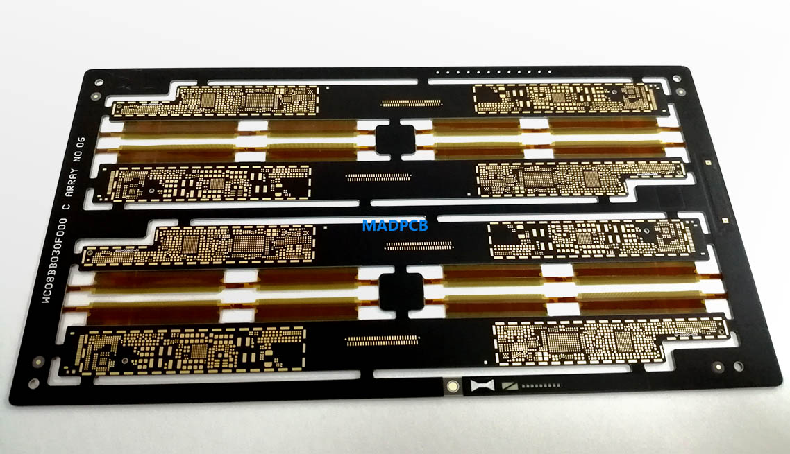 Top Layer of Every Layer Interconnect (ELIC) Rigid-Flex PCB