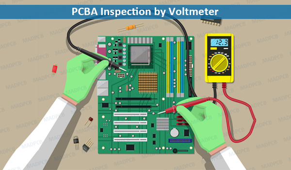 PCBA Inspection by Voltmeter